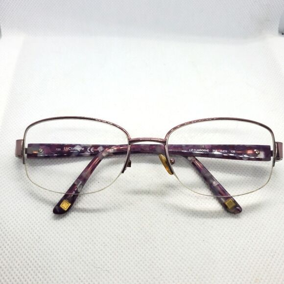 Liz Claiborne Purple Prescription Glasses Frames - Picture 1 of 9